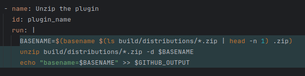 Bash example