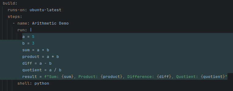 Python example